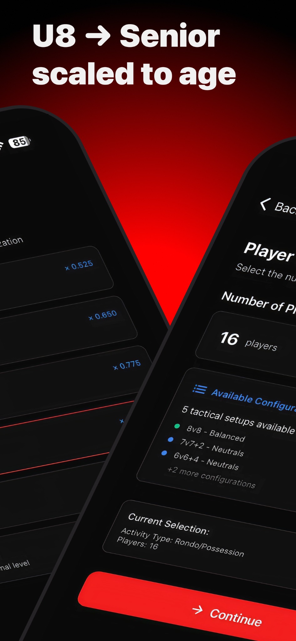 Tactical configuration setups