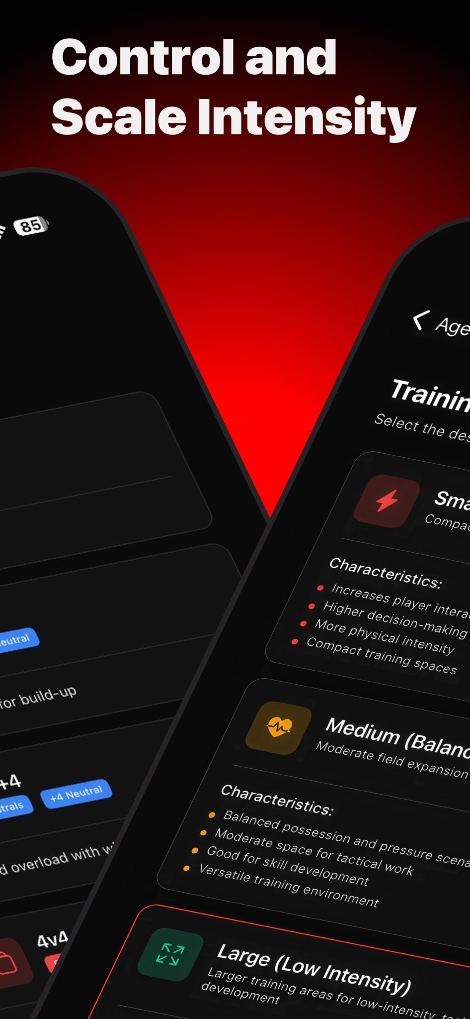 Age‑specific spacing options